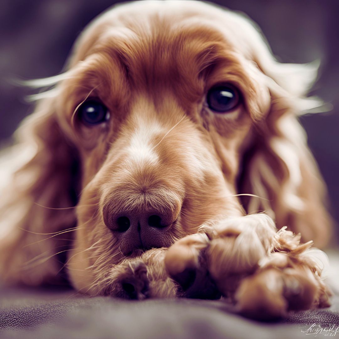 Why do Cocker spaniels have big paws?